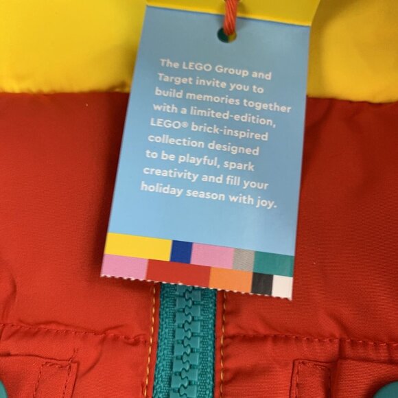 Lego x Target Newborn Puffer Jacket Baby Boy Coat Vest Color Block - Picture 2 of 8
